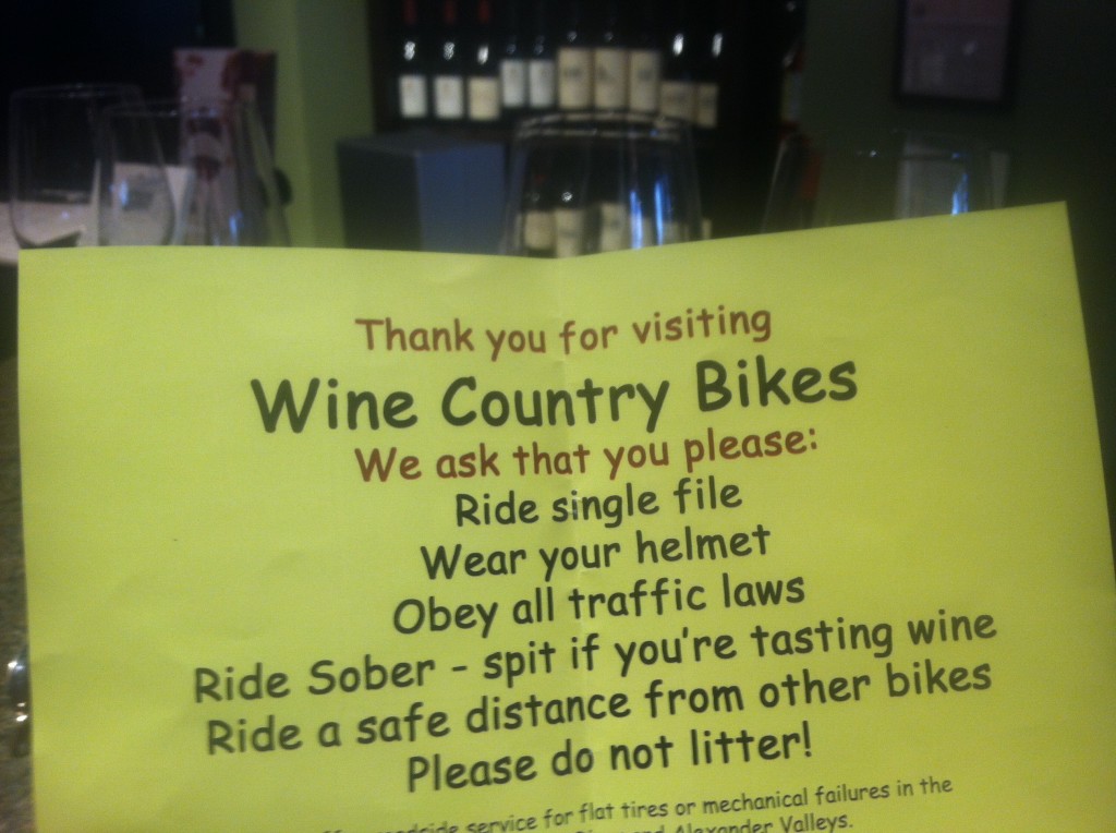 Spit if you're tasting wine. Hm. No thanks.