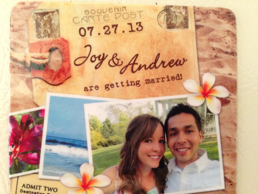 joy andrew wedding save the date